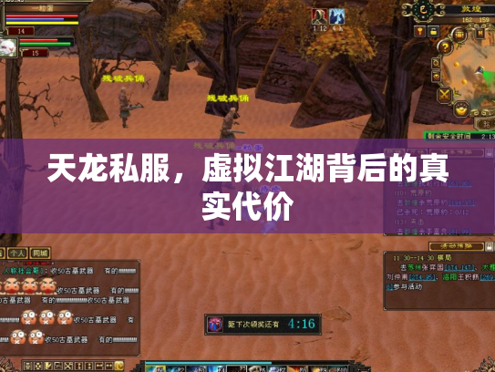 天龙私服，虚拟江湖背后的真实代价