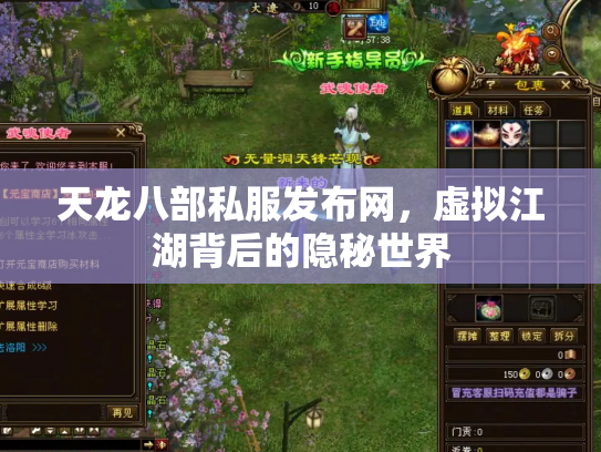 天龙八部私服发布网，虚拟江湖背后的隐秘世界