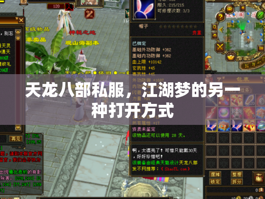 天龙八部私服，江湖梦的另一种打开方式