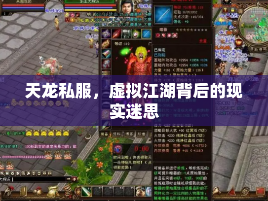 天龙私服，虚拟江湖背后的现实迷思