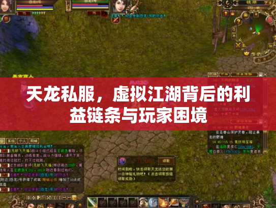 天龙私服，虚拟江湖背后的利益链条与玩家困境