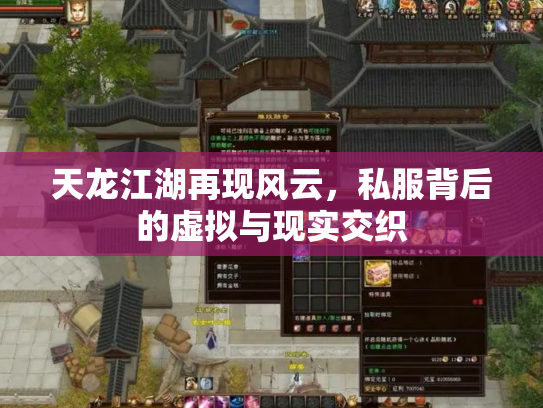 天龙江湖再现风云，私服背后的虚拟与现实交织