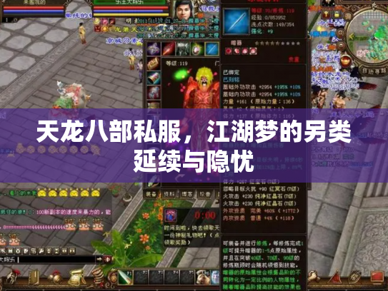 天龙八部私服，江湖梦的另类延续与隐忧