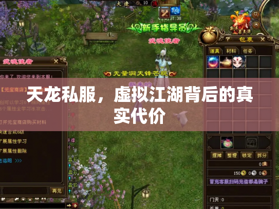 天龙私服，虚拟江湖背后的真实代价