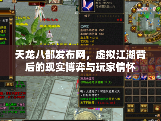 天龙八部发布网，虚拟江湖背后的现实博弈与玩家情怀