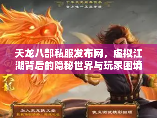 天龙八部私服发布网，虚拟江湖背后的隐秘世界与玩家困境