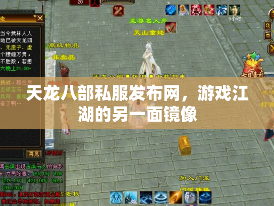 天龙八部私服发布网，游戏江湖的另一面镜像