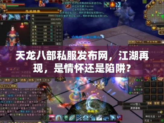 天龙八部私服发布网，江湖再现，是情怀还是陷阱？