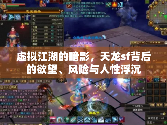 虚拟江湖的暗影，天龙sf背后的欲望、风险与人性浮沉