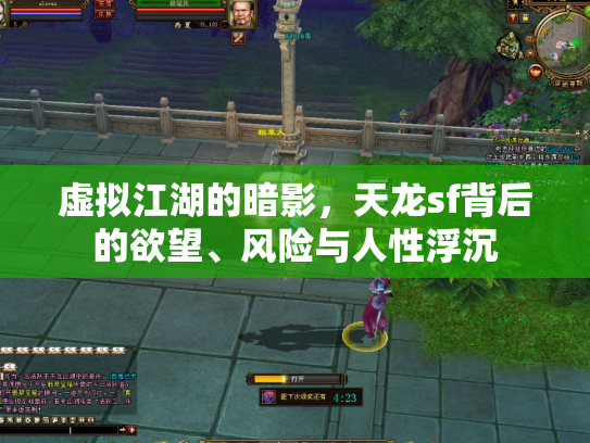 虚拟江湖的暗影，天龙sf背后的欲望、风险与人性浮沉