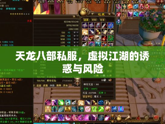天龙八部私服，虚拟江湖的诱惑与风险