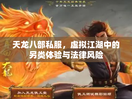 天龙八部私服，虚拟江湖中的另类体验与法律风险