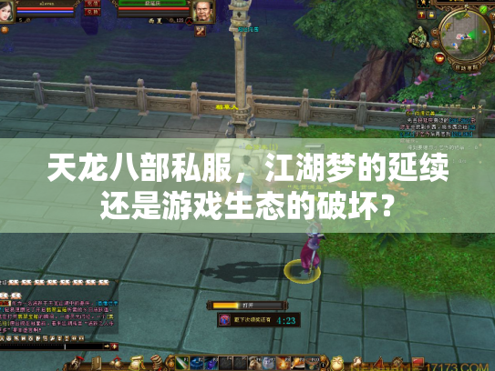 天龙八部私服，江湖梦的延续还是游戏生态的破坏？