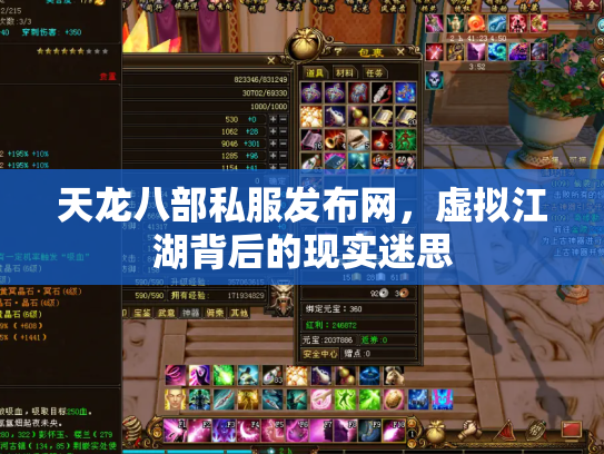 天龙八部私服发布网，虚拟江湖背后的现实迷思