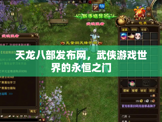 天龙八部发布网，武侠游戏世界的永恒之门