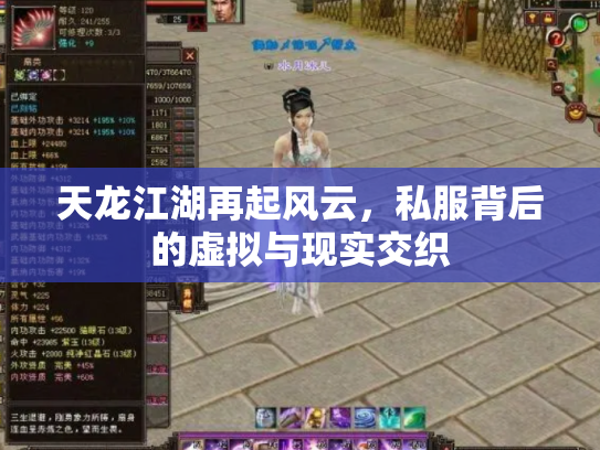 天龙江湖再起风云，私服背后的虚拟与现实交织
