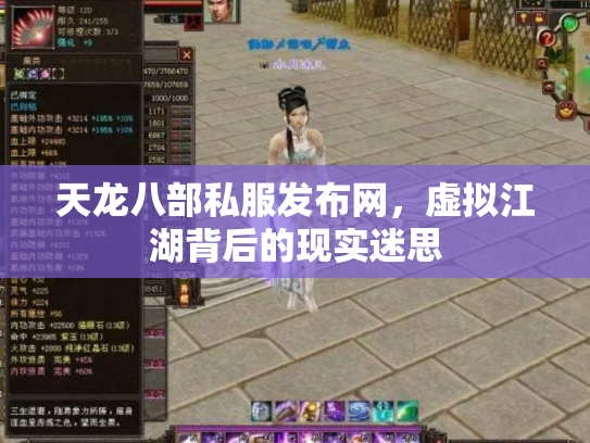 天龙八部私服发布网，虚拟江湖背后的现实迷思