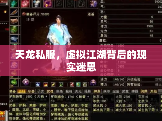 天龙私服，虚拟江湖背后的现实迷思