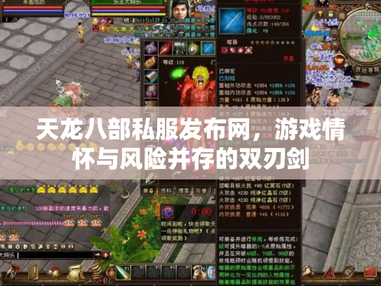 天龙八部私服发布网，游戏情怀与风险并存的双刃剑