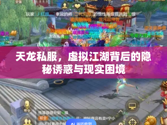天龙私服，虚拟江湖背后的隐秘诱惑与现实困境