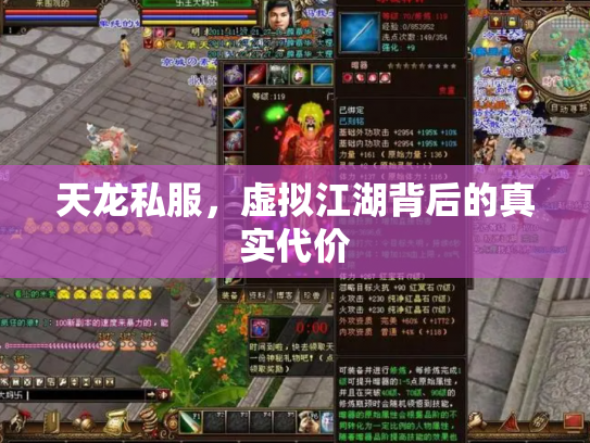 天龙私服，虚拟江湖背后的真实代价
