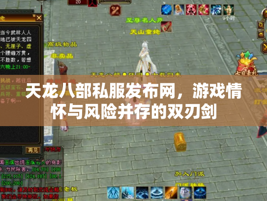 天龙八部私服发布网，游戏情怀与风险并存的双刃剑