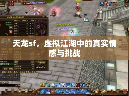 天龙sf，虚拟江湖中的真实情感与挑战