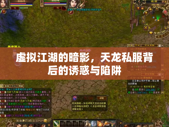虚拟江湖的暗影，天龙私服背后的诱惑与陷阱