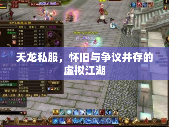 天龙私服，怀旧与争议并存的虚拟江湖