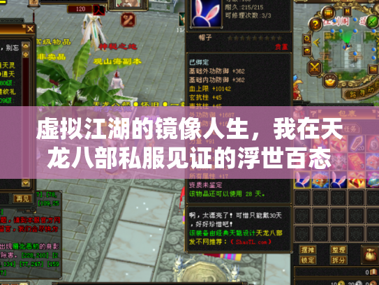 虚拟江湖的镜像人生，我在天龙八部私服见证的浮世百态