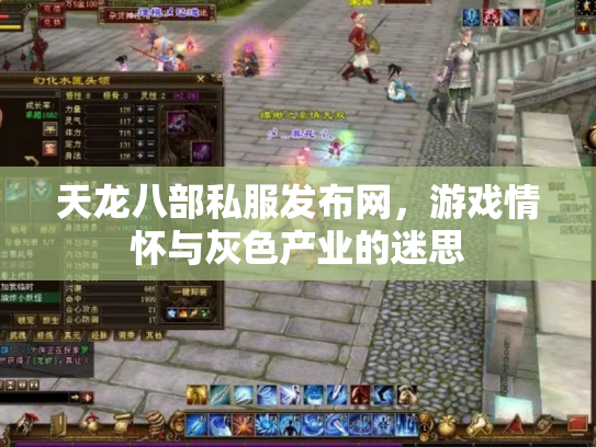 天龙八部私服发布网，游戏情怀与灰色产业的迷思