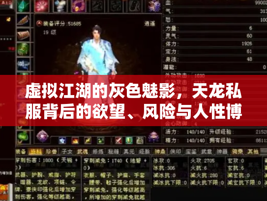 虚拟江湖的灰色魅影，天龙私服背后的欲望、风险与人性博弈