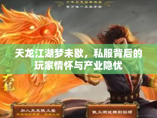 天龙江湖梦未歇，私服背后的玩家情怀与产业隐忧