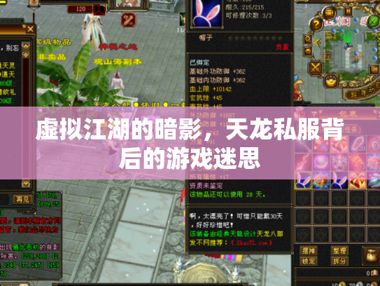 虚拟江湖的暗影，天龙私服背后的游戏迷思