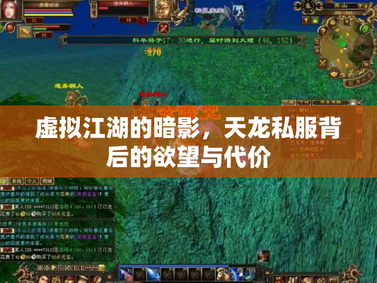虚拟江湖的暗影，天龙私服背后的欲望与代价