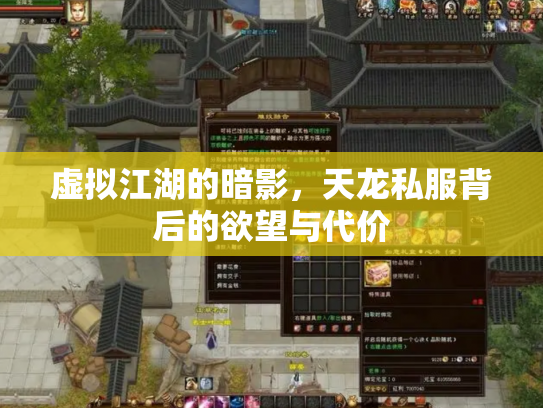 虚拟江湖的暗影，天龙私服背后的欲望与代价
