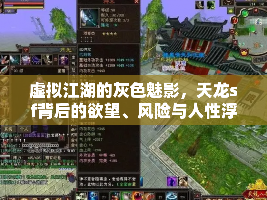 虚拟江湖的灰色魅影，天龙sf背后的欲望、风险与人性浮世绘