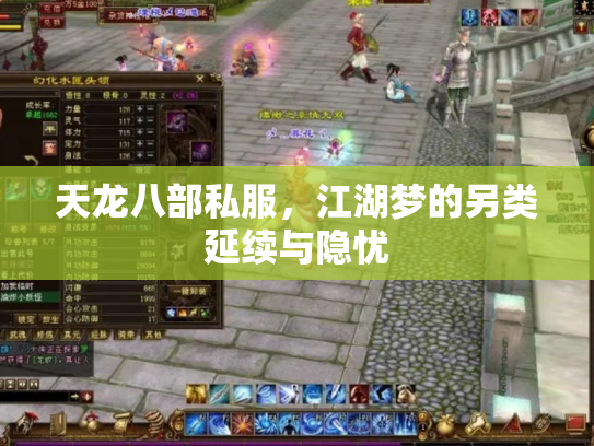 天龙八部私服，江湖梦的另类延续与隐忧