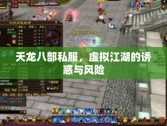天龙八部私服，虚拟江湖的诱惑与风险