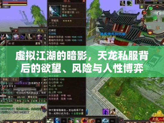 虚拟江湖的暗影，天龙私服背后的欲望、风险与人性博弈