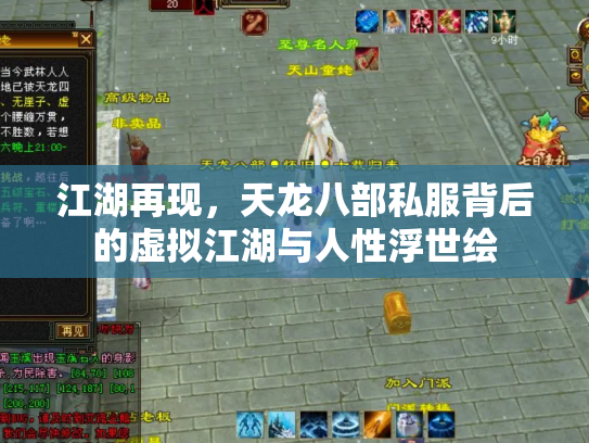 江湖再现，天龙八部私服背后的虚拟江湖与人性浮世绘
