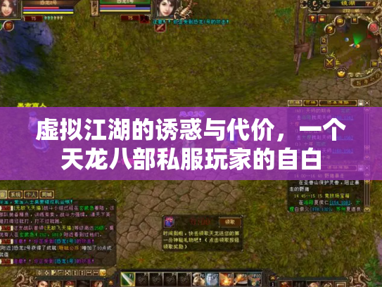 虚拟江湖的诱惑与代价，一个天龙八部私服玩家的自白