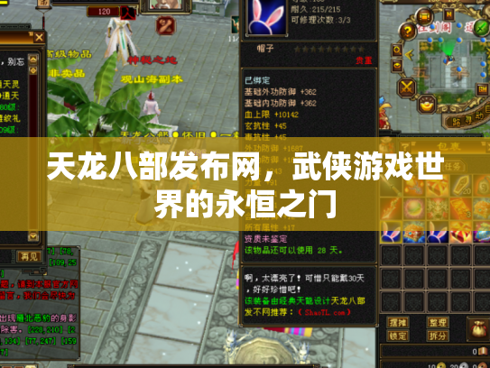 天龙八部发布网，武侠游戏世界的永恒之门