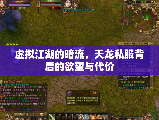 虚拟江湖的暗流，天龙私服背后的欲望与代价