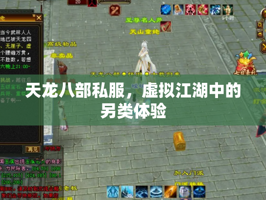 天龙八部私服，虚拟江湖中的另类体验