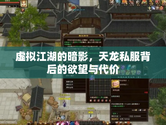 虚拟江湖的暗影，天龙私服背后的欲望与代价