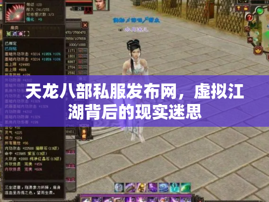 天龙八部私服发布网，虚拟江湖背后的现实迷思