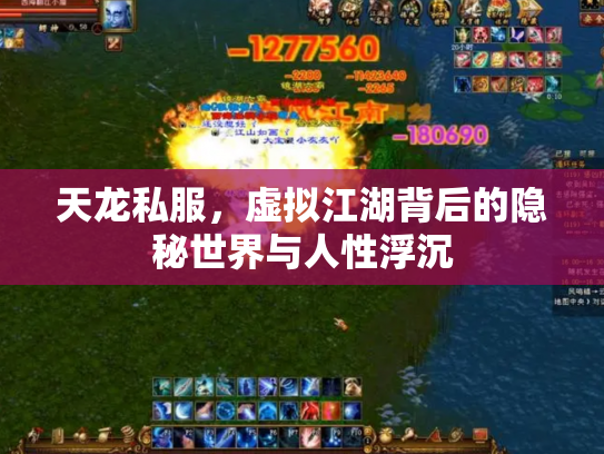 天龙私服，虚拟江湖背后的隐秘世界与人性浮沉