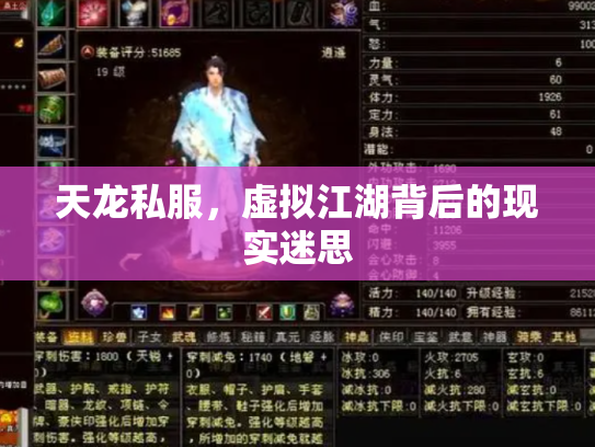 天龙私服，虚拟江湖背后的现实迷思