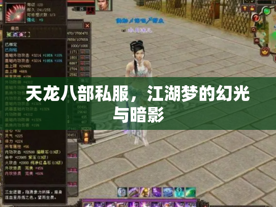 天龙八部私服，江湖梦的幻光与暗影